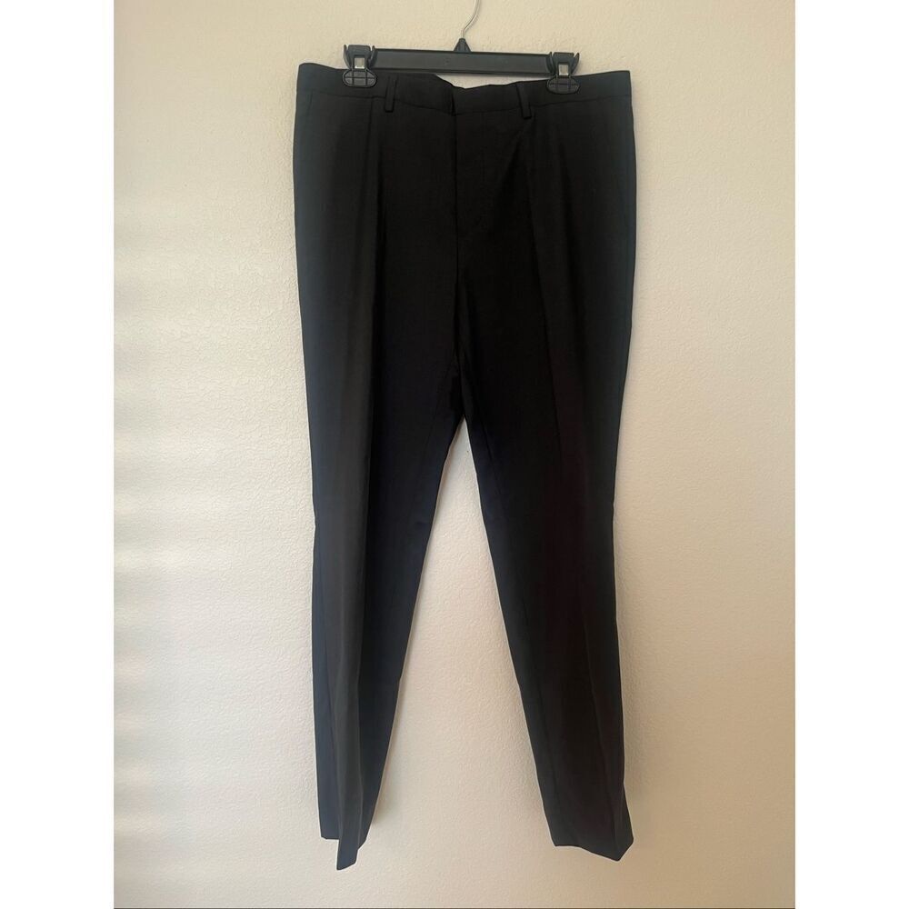 Hugo Boss EXTRA-SLIM-FIT TROUSERS IN VIRGIN-WOOL POPLIN New NWT